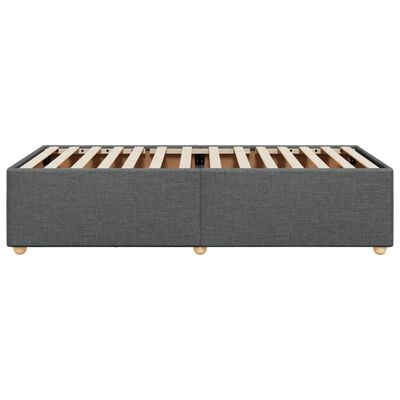 vidaXL Estrutura de cama 90x190 cm tecido cinzento-escuro