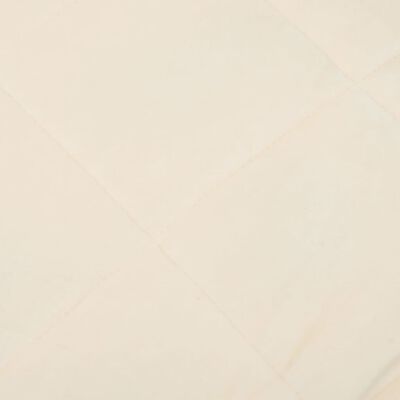 vidaXL Manta pesada 5 kg 122x183 cm tecido creme-claro