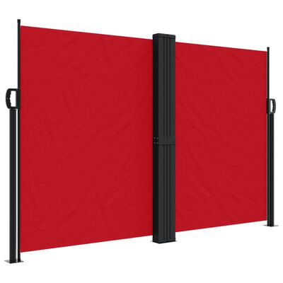 vidaXL Toldo lateral retrátil 160x600 cm vermelho