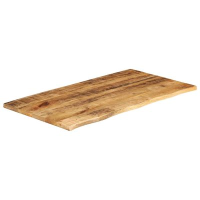 vidaXL Tampo de mesa borda viva 120x60x2,5 cm mangueira áspera maciça