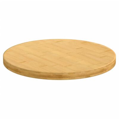 vidaXL Tampo de mesa Ø40x2,5 cm bambu