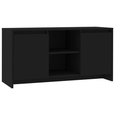 vidaXL Móvel de TV 102x37,5x52,5 cm derivados de madeira preto