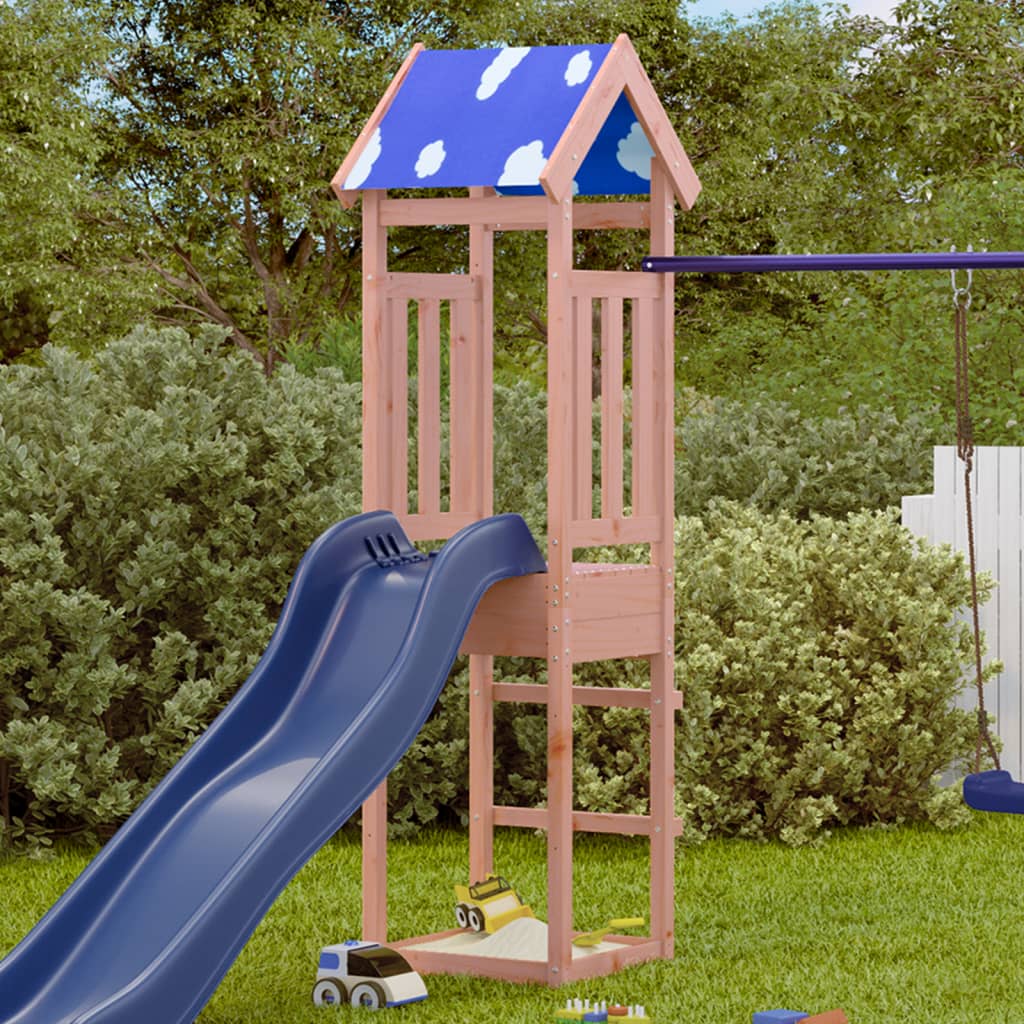 vidaXL Torre de brincar 52,5x46,5x208 cm abeto-de-douglas maciço