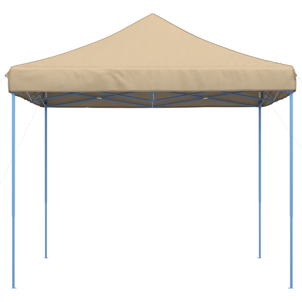 vidaXL Tenda para festas pop-up dobrável 292x292x315 cm bege