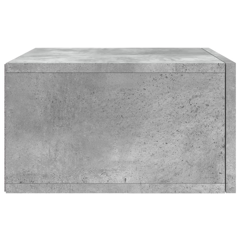 vidaXL Mesas de cabeceira parede 2 pcs 35x35x20 cm cinza cimento