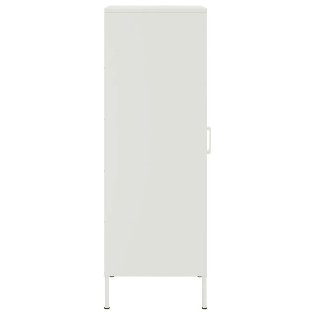 vidaXL Aparador alto 36x39x113 cm aço branco