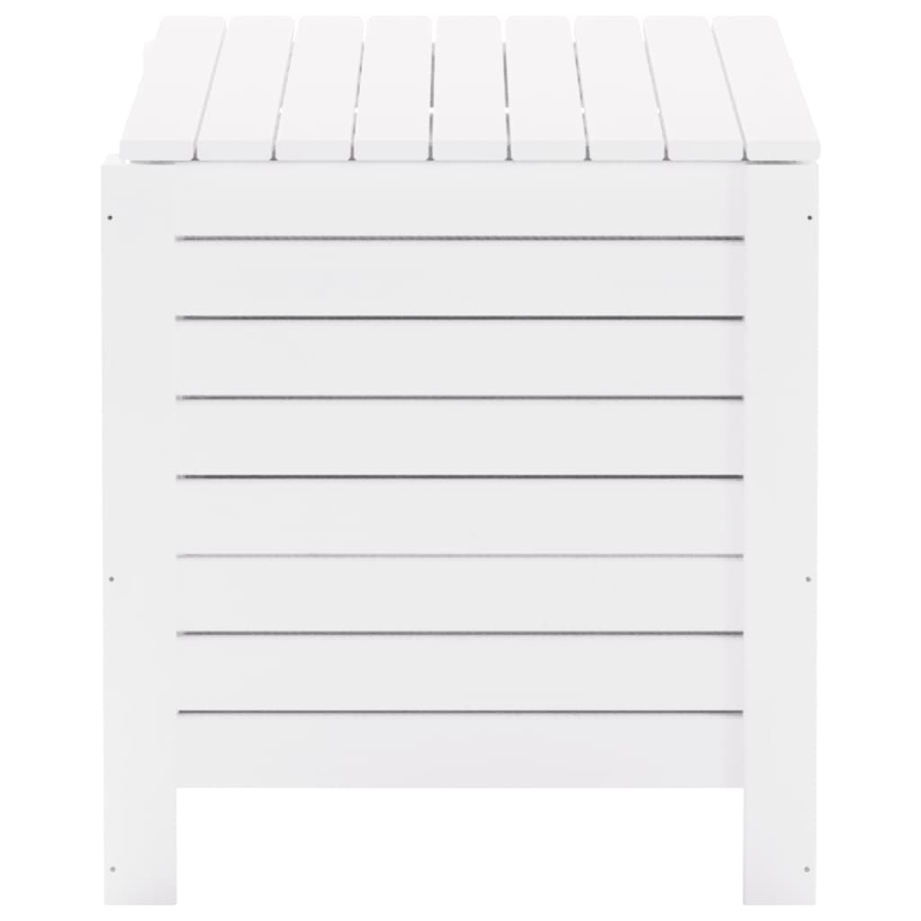 vidaXL Caixa de arrumação c/ tampa RANA 60x49x54cm pinho maciço branco