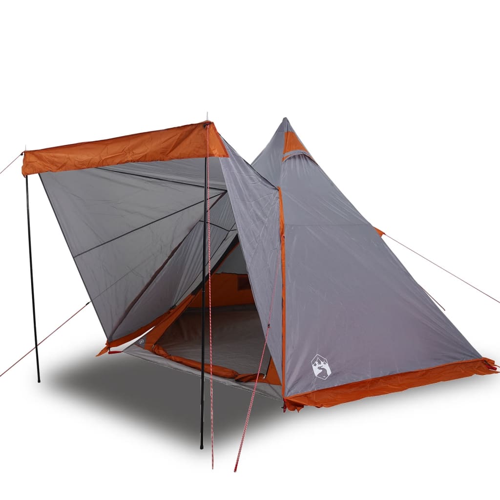 vidaXL Tenda familiar tipi para 6 pessoas impermeável cinzento