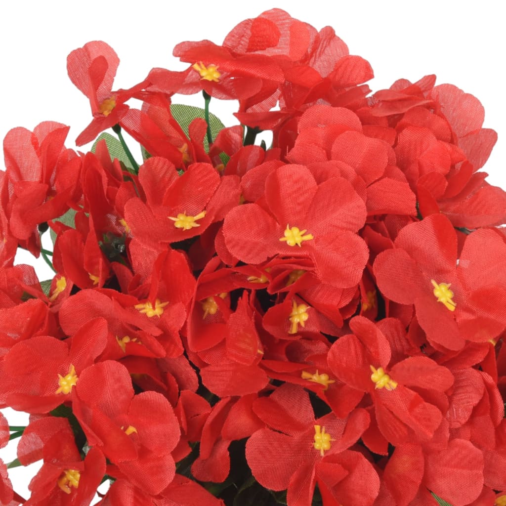 vidaXL Grinaldas de flores de Natal 3 pcs 85 cm vermelho