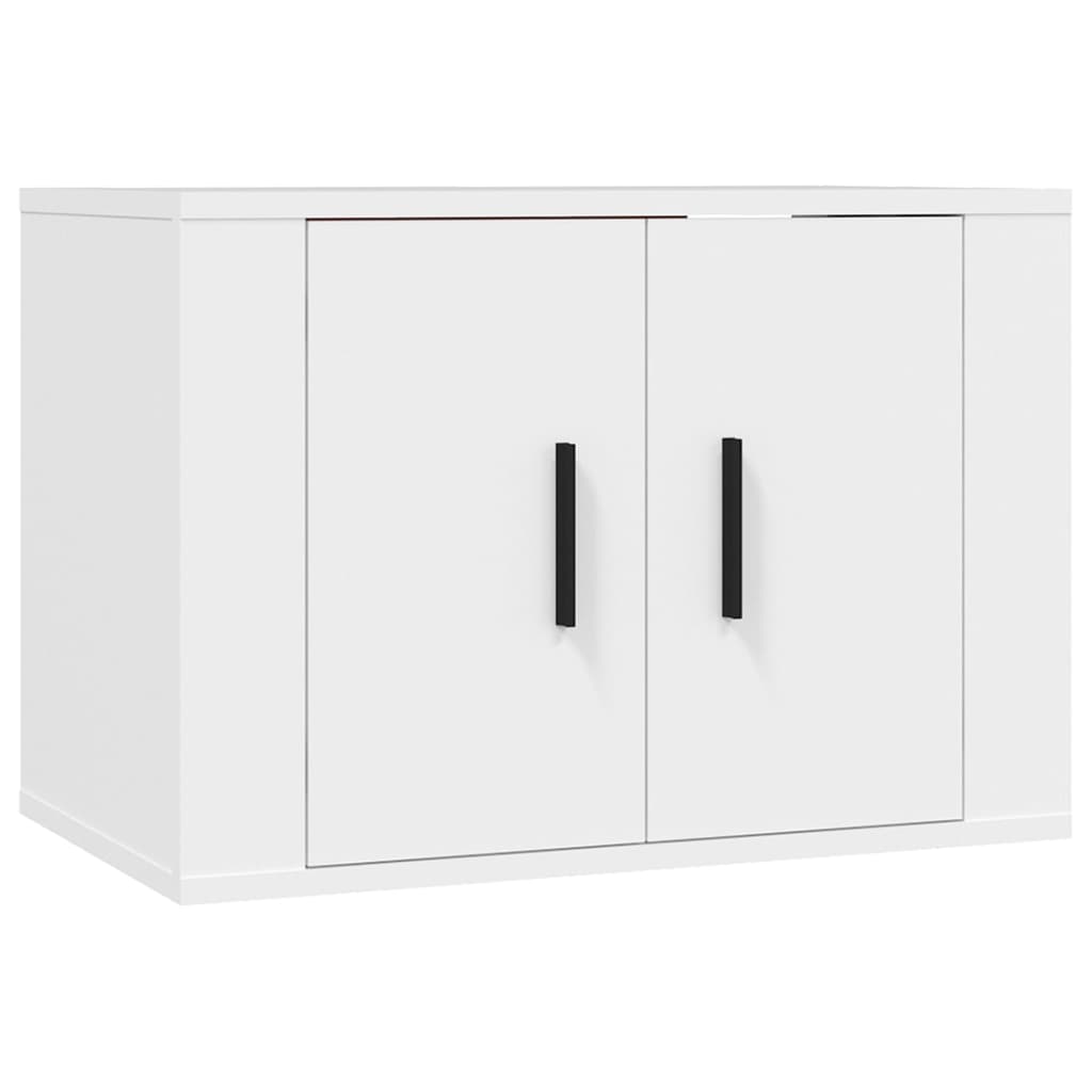 vidaXL Móveis de TV de parede 3 pcs 57x34,5x40 cm branco