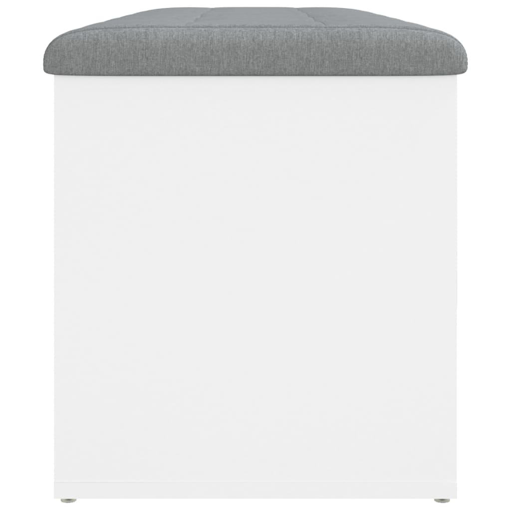 vidaXL Banco de arrumação 102x42x45 cm derivados de madeira branco