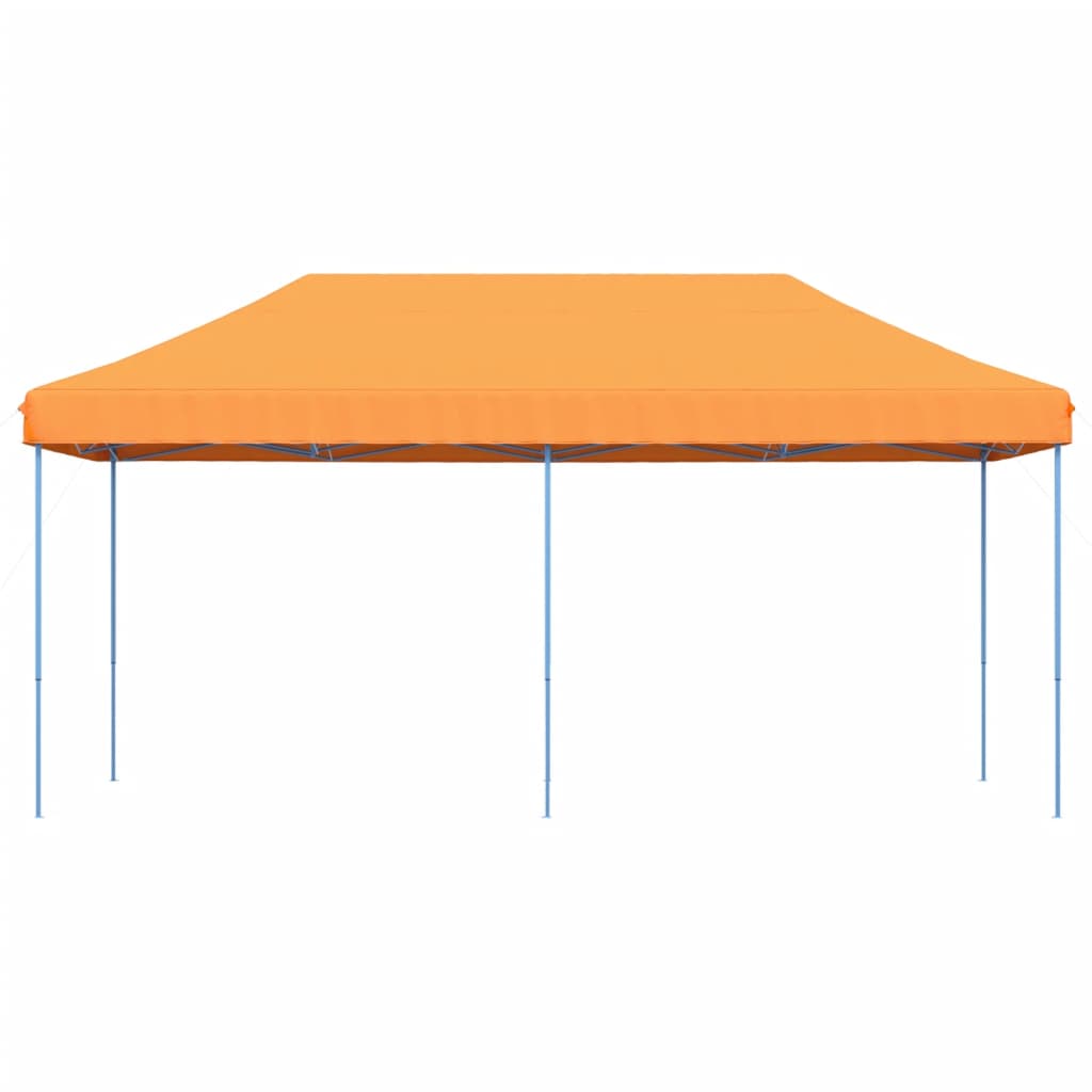 vidaXL Tenda para festas pop-up dobrável 580x292x315 cm laranja