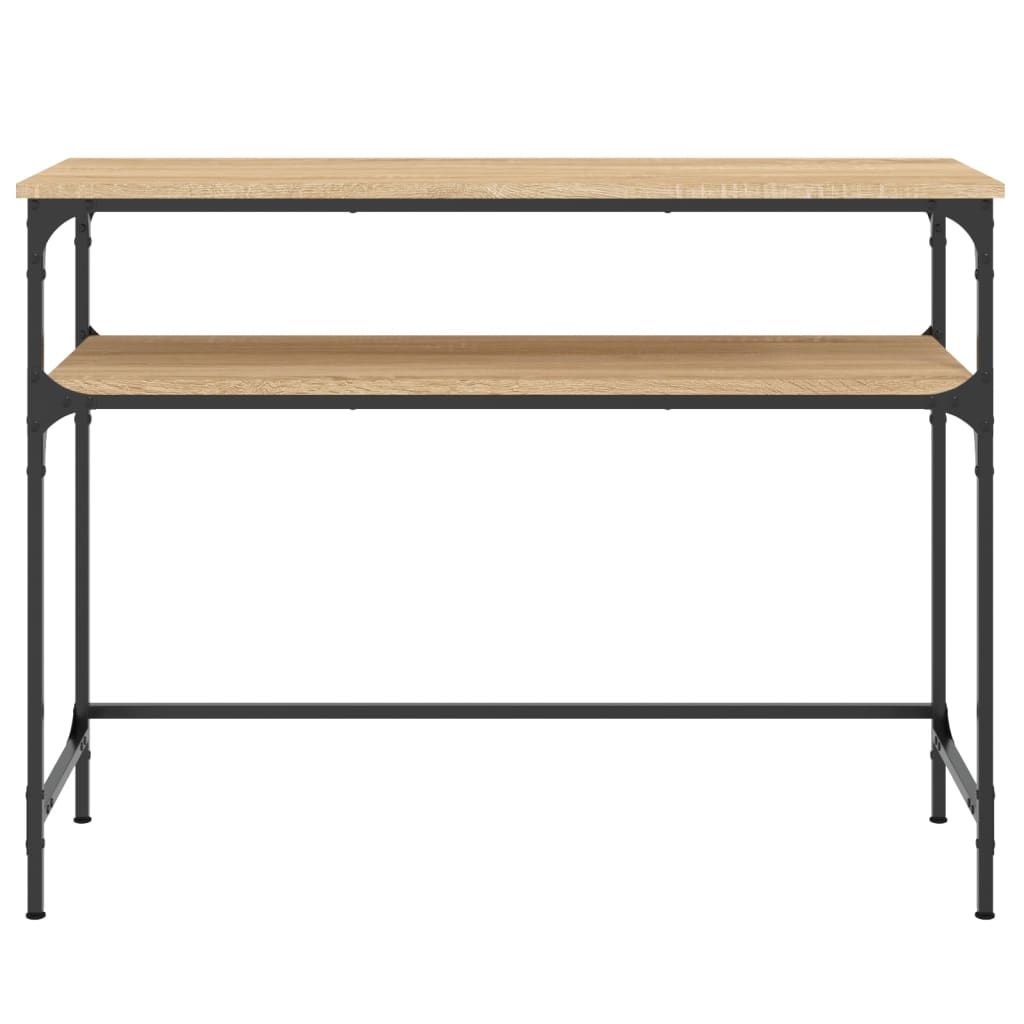 vidaXL Mesa consola 100x35,5x75cm derivados de madeira carvalho sonoma