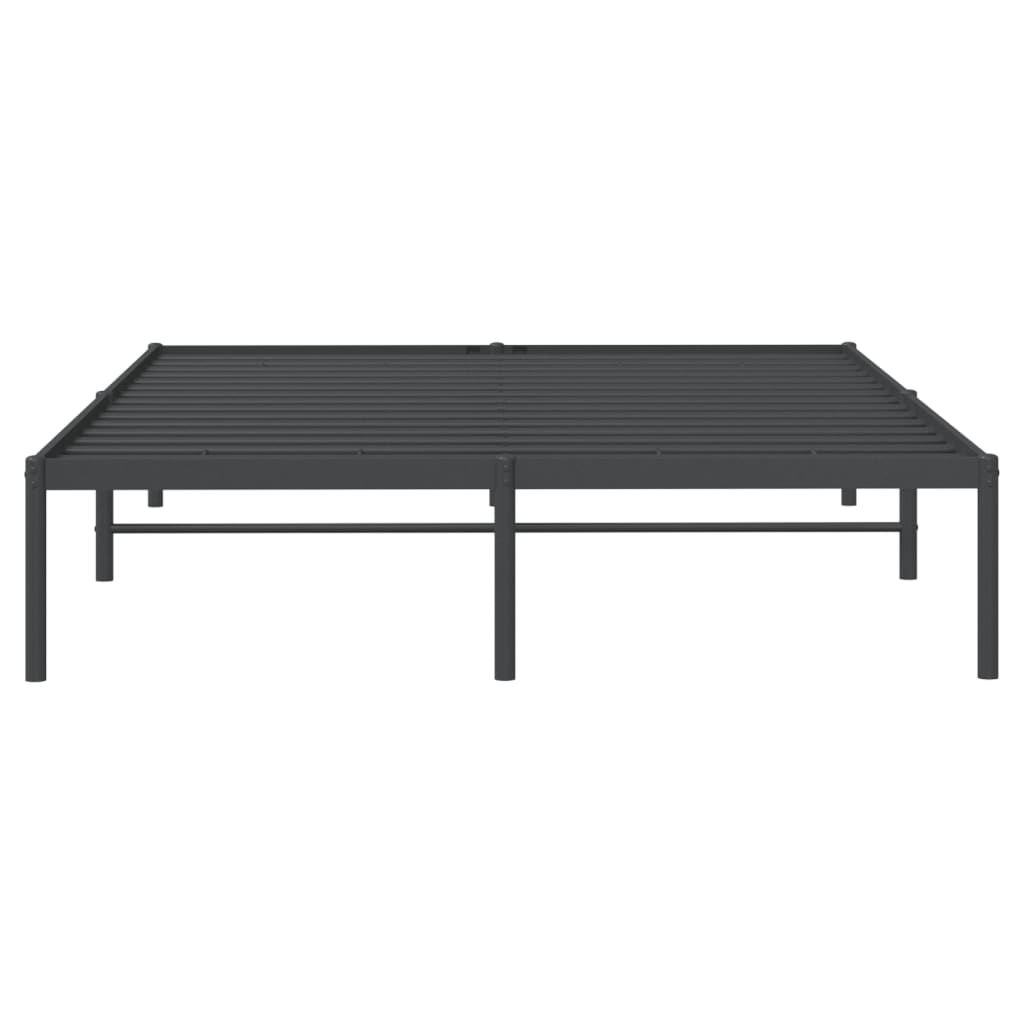 vidaXL Estrutura de cama 140x200 cm metal preto