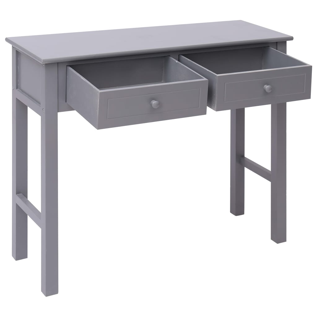 vidaXL Mesa consola 90x30x77 cm madeira cinzento