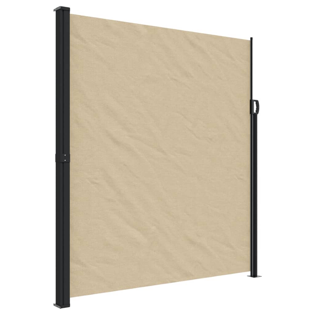 vidaXL Toldo lateral retrátil 220x500 cm bege