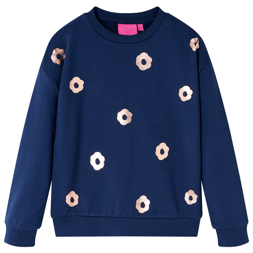 Sweatshirt para criança azul-marinho 128