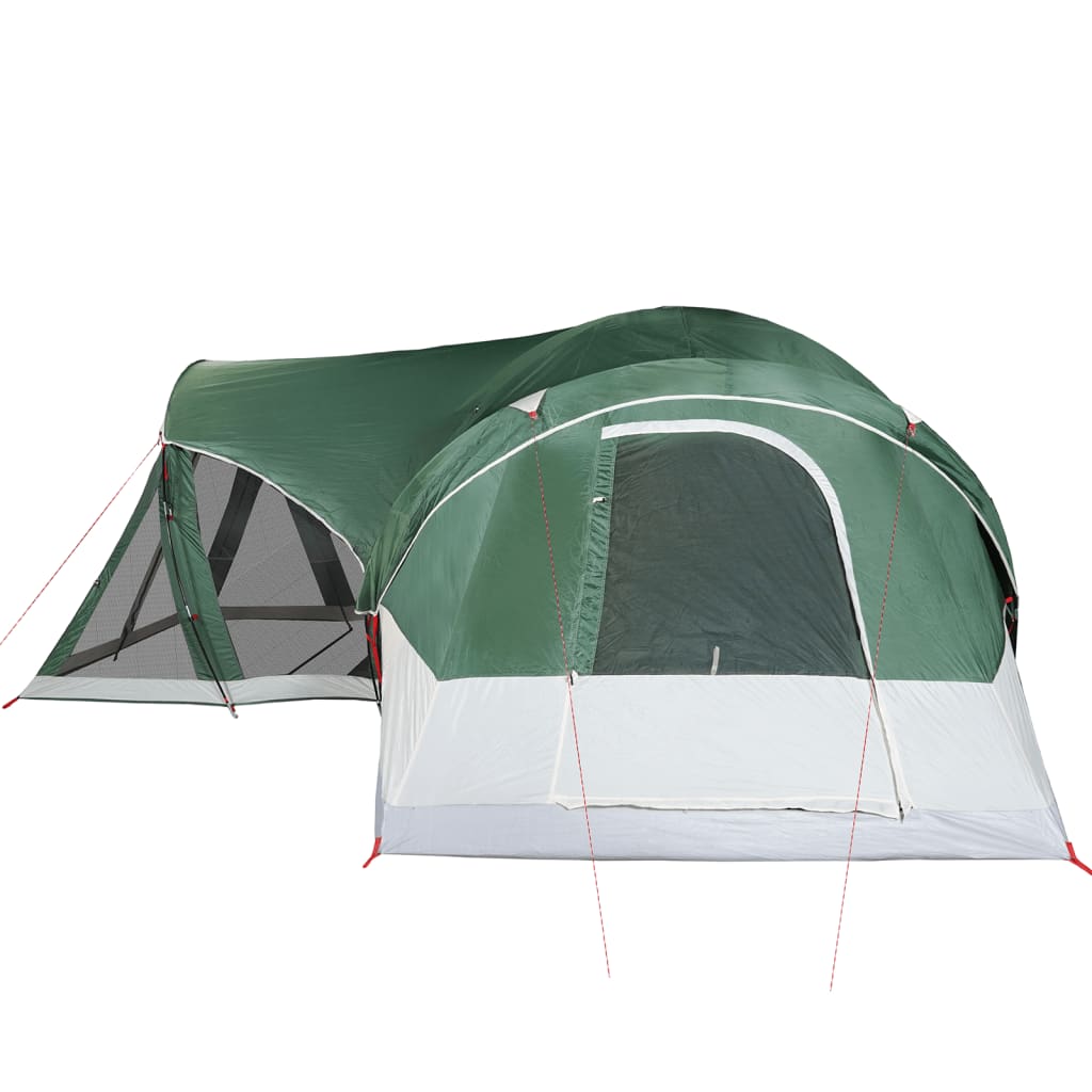 vidaXL Tenda familiar tipi para 8 pessoas impermeável verde