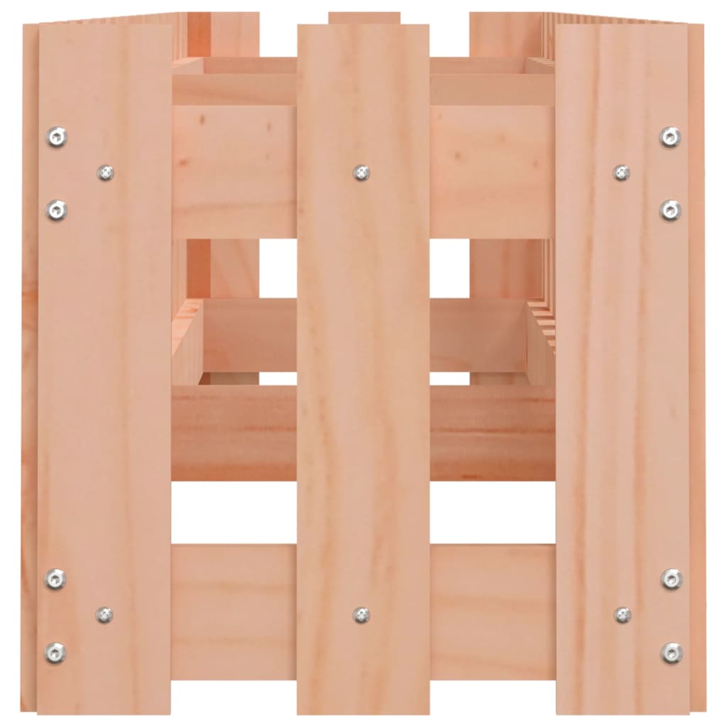 vidaXL Canteiro elevado c/ design de cerca 200x30x30cm madeira douglas