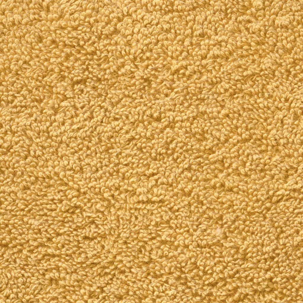 vidaXL Toalhas de banho premium SOLUND 10pcs 100x150cm 600gsm dourado