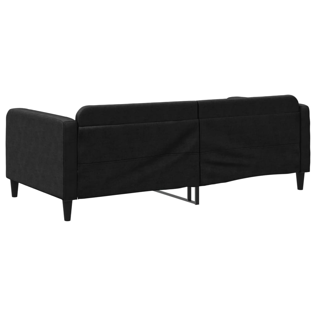 vidaXL Sofá-cama 100x200 cm tecido preto