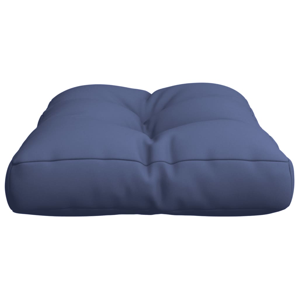 vidaXL Almofadão para sofá de paletes 60x40x12 cm tecido azul marinho