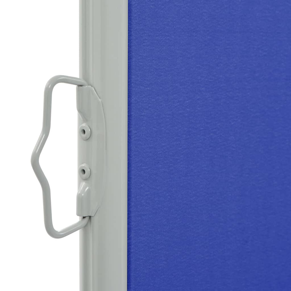 vidaXL Toldo lateral retrátil para pátio 120x300 cm azul