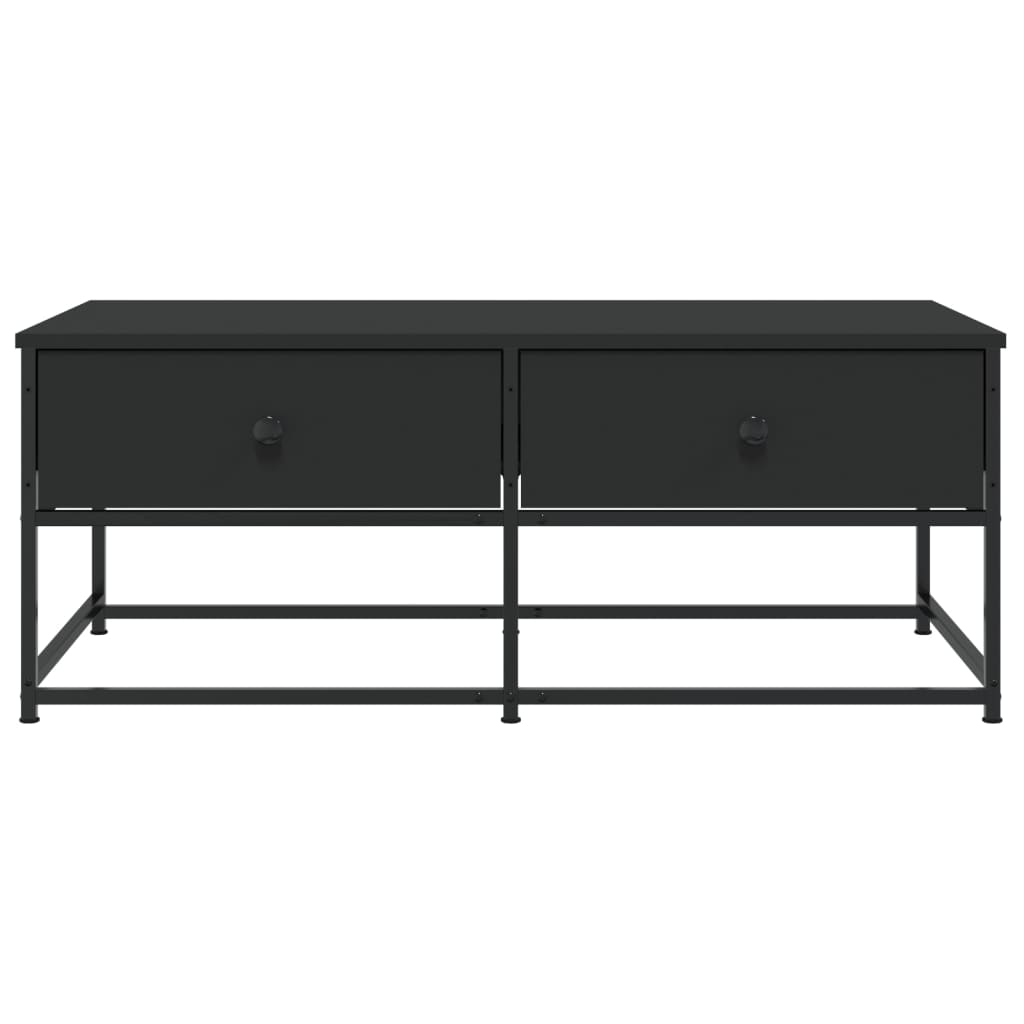 vidaXL Mesa de centro 100x51x40 cm derivados de madeira preto