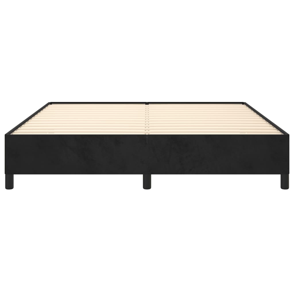 vidaXL Estrutura de cama 180x200 cm veludo preto