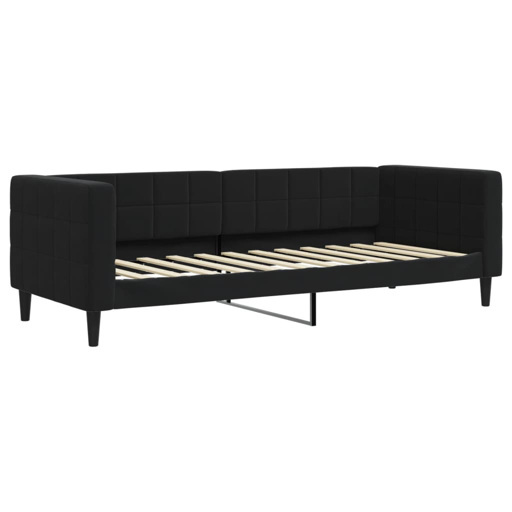 vidaXL Sofá-cama 80x200 cm veludo preto