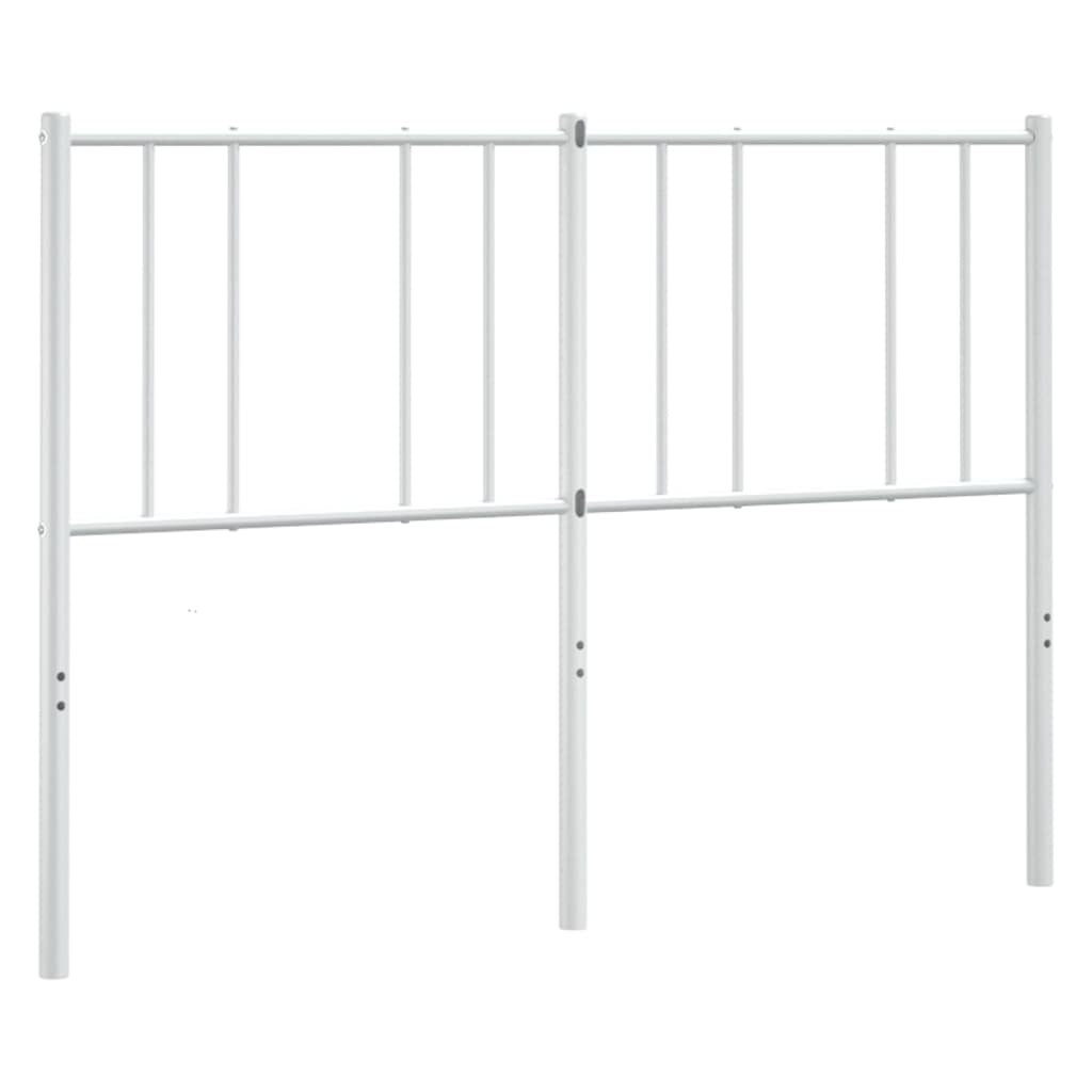 vidaXL Cabeceira de cama 150 cm metal branco