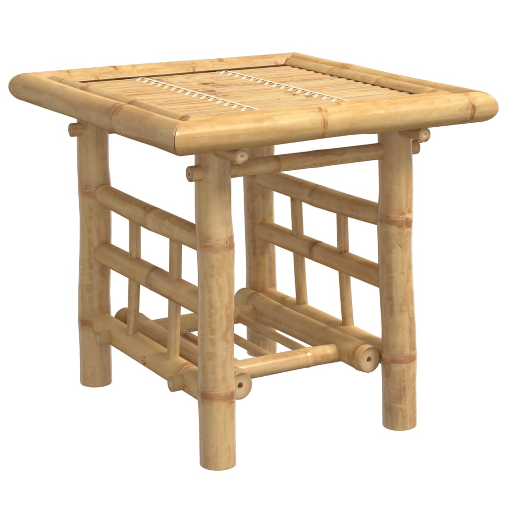 vidaXL Mesa de apoio 45x45x45 cm bambu