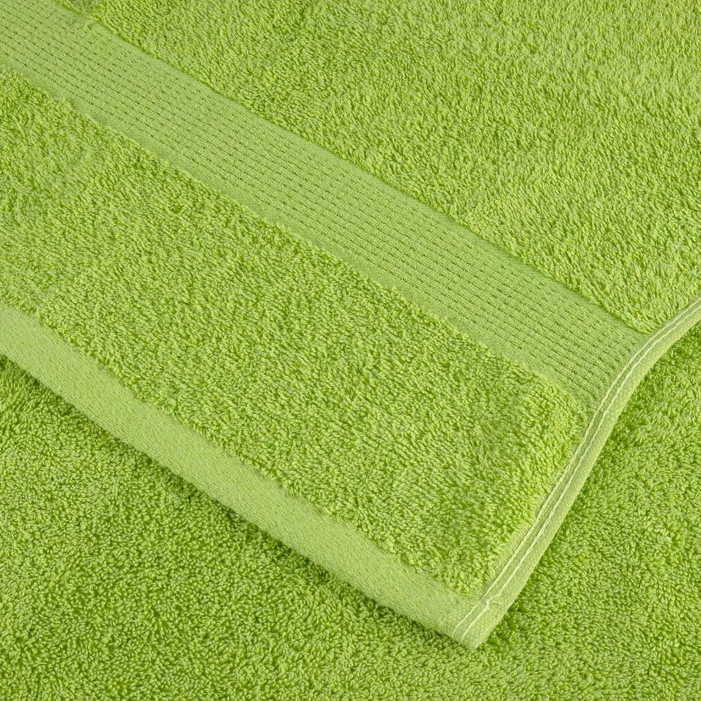 vidaXL 8pcs Conjunto toalhas banho premium SOLUND 600 gsm verde maça