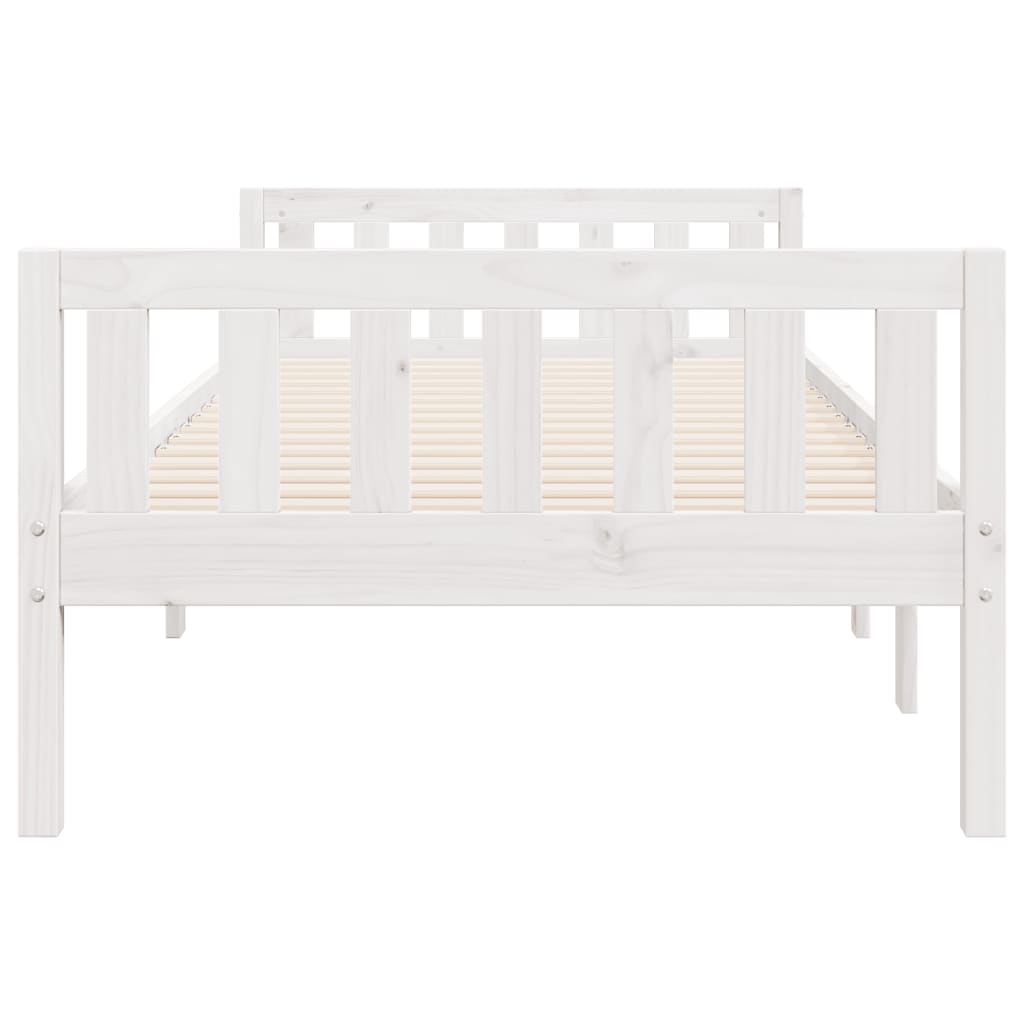 vidaXL Cama de criança sem colchão 75x190 cm pinho maciço branco