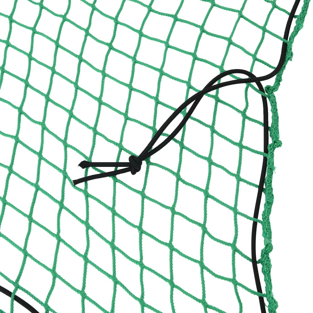 vidaXL Rede para reboque com corda elástica 2,2x1,5 m PP verde