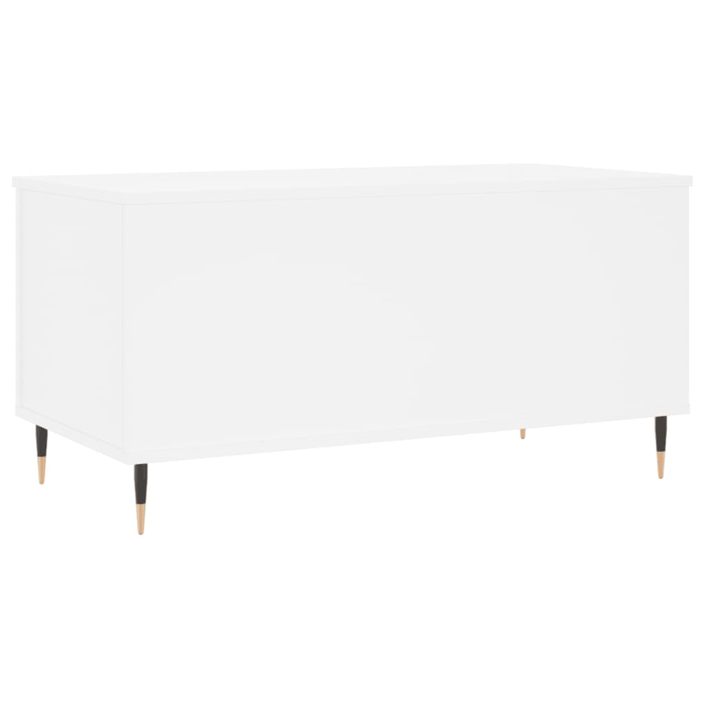 vidaXL Mesa de centro 90x44,5x45 cm derivados de madeira branco