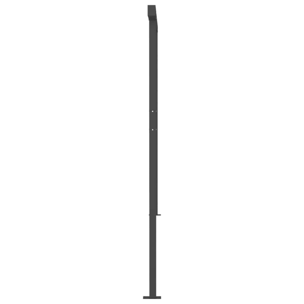 vidaXL Toldo automático c/ LED e sensor de vento 6x3,5 m azul e branco