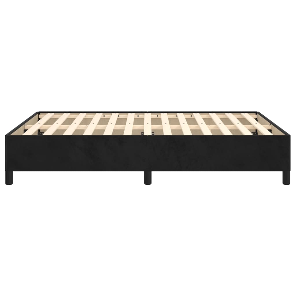 vidaXL Estrutura de cama 140x190 cm veludo preto