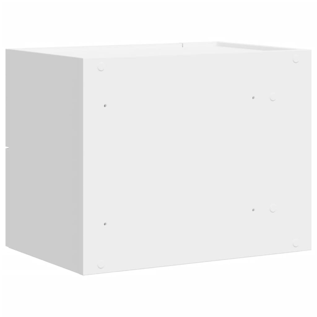 vidaXL Mesa de cabeceira de parede 45x30x35 cm branco