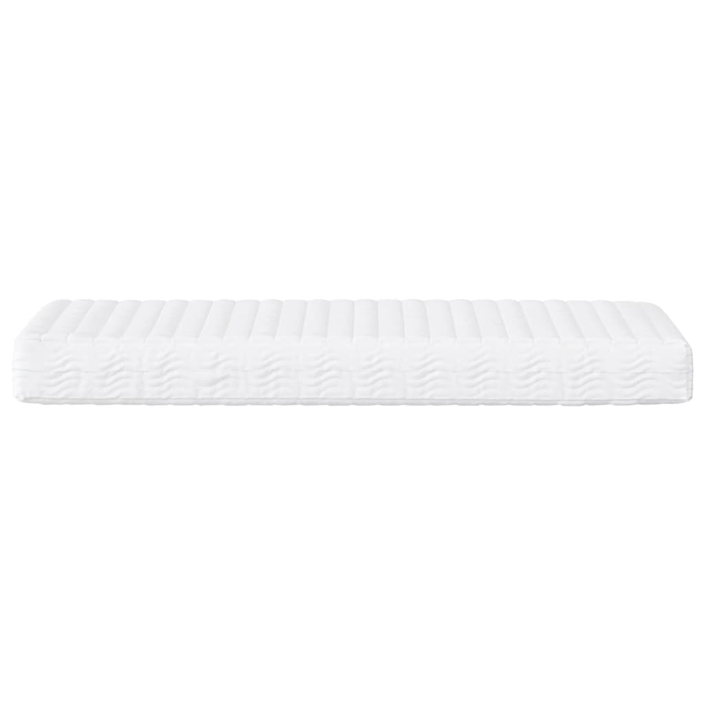 vidaXL Sofá-cama com colchão 90x200 cm tecido cor creme