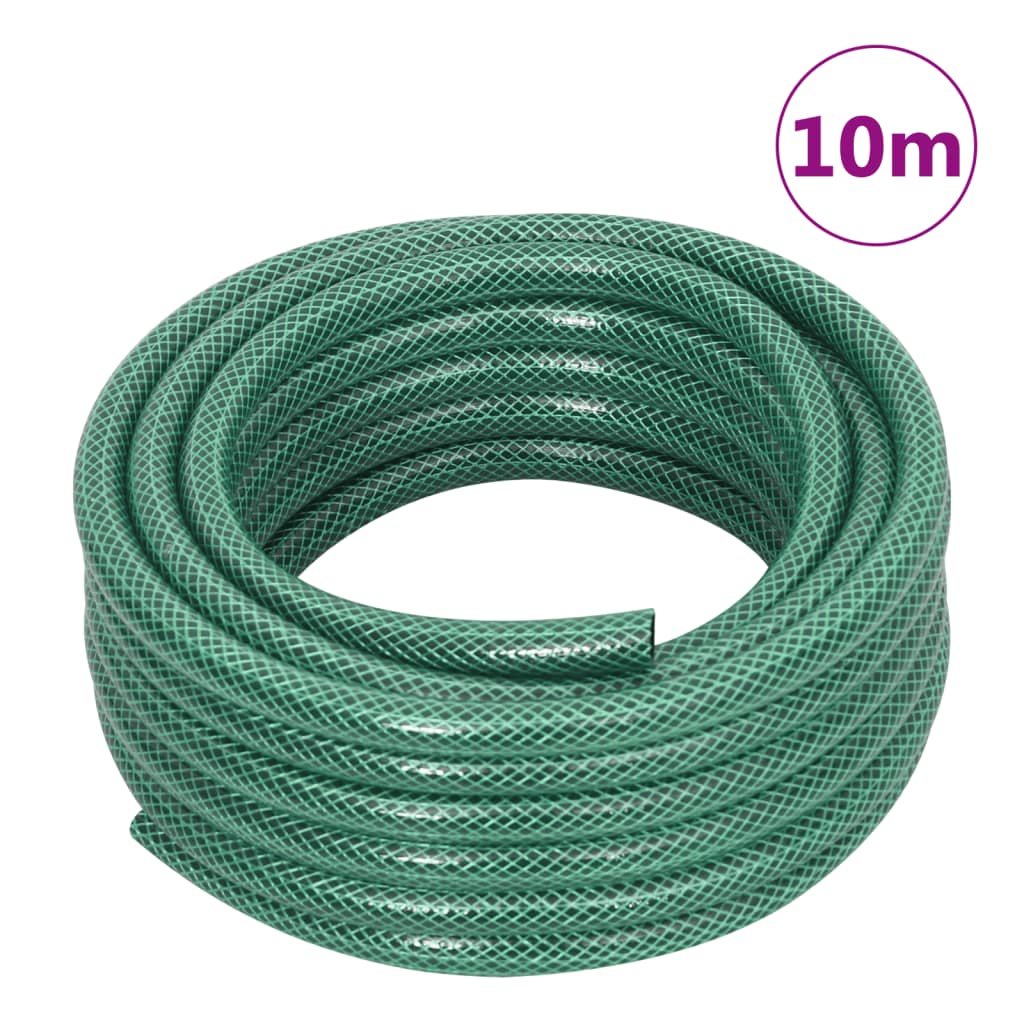 vidaXL Mangueira de jardim 0,5" 10 m PVC verde