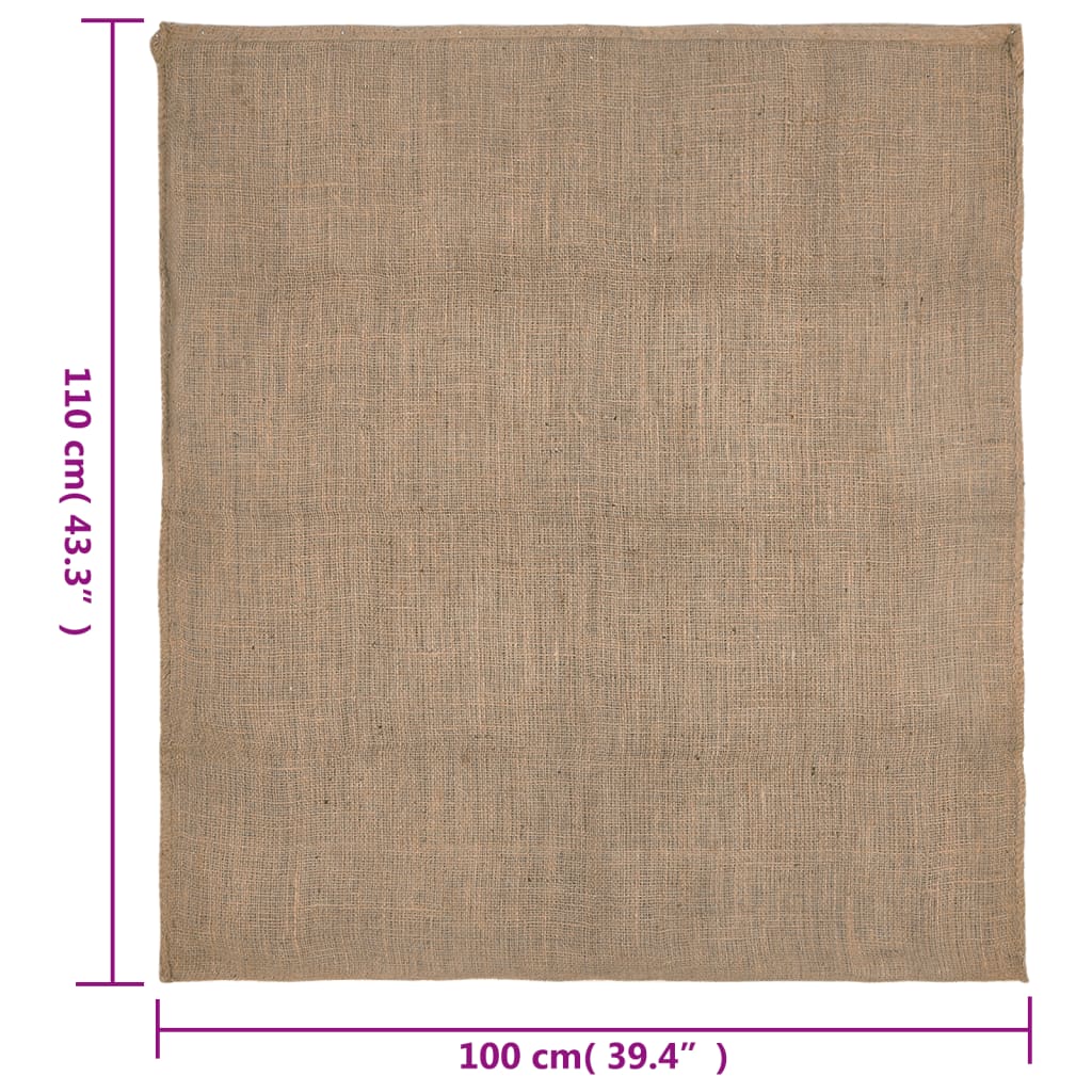 vidaXL Sacos de juta 30 pcs 100x110 cm 100% juta 220 gsm