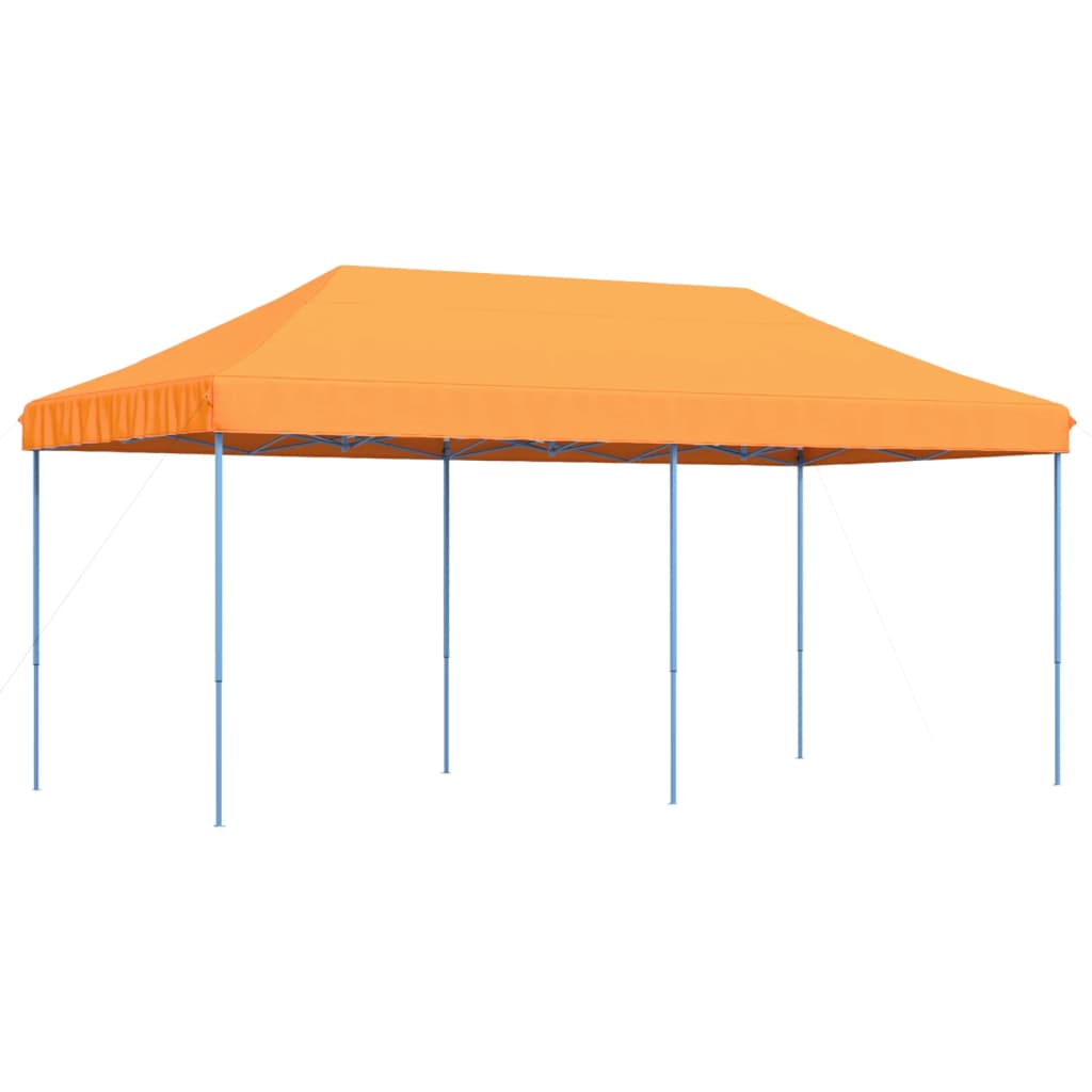 vidaXL Tenda para festas pop-up dobrável 580x292x315 cm laranja