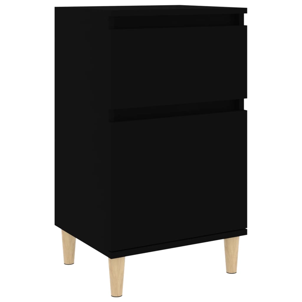 vidaXL Mesa de cabeceira 40x35x70 cm preto