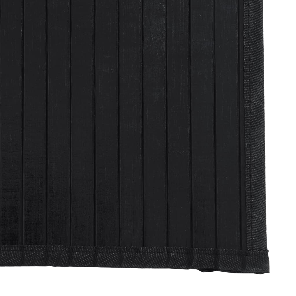 vidaXL Tapete retangular 100x500 cm bambu preto