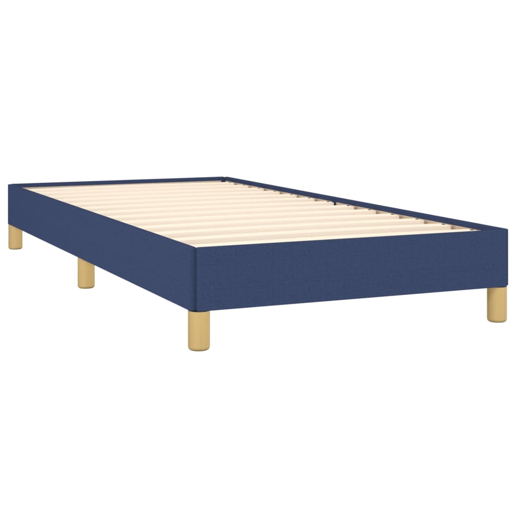 vidaXL Estrutura de cama 90x190 cm tecido azul