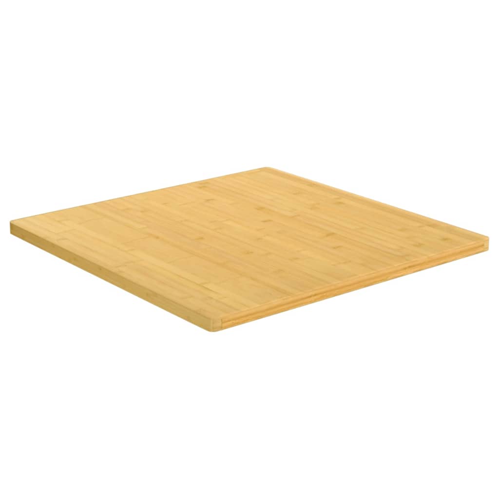 vidaXL Tampo de mesa 80x80x2,5 cm bambu