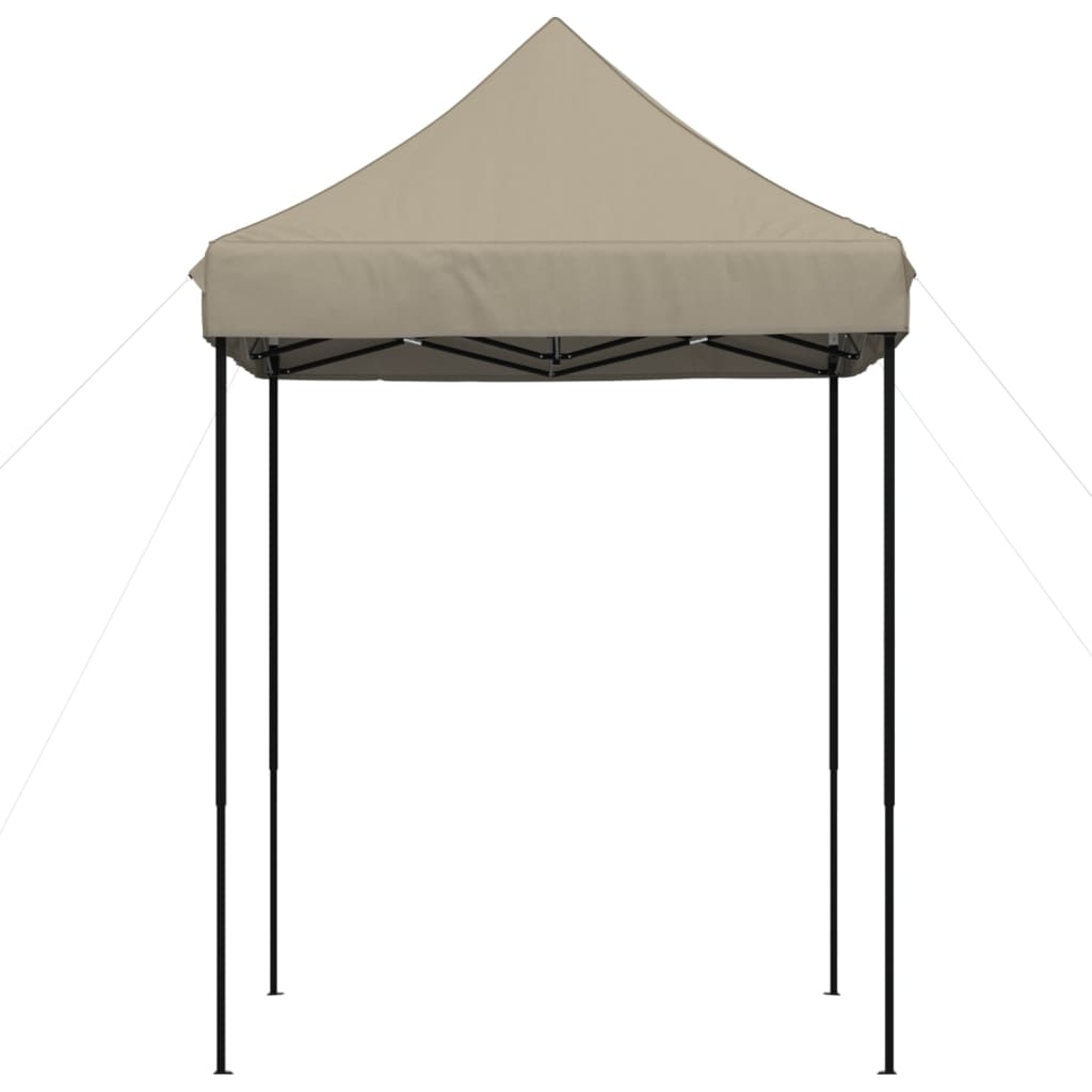 vidaXL Tenda p/ festas pop-up dobrável 200x200x306cm cinza-acastanhado