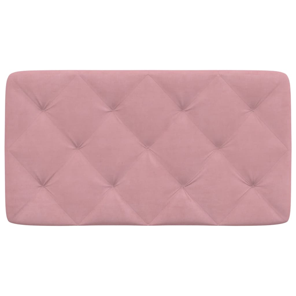 vidaXL Almofadão de cabeceira 80 cm veludo rosa