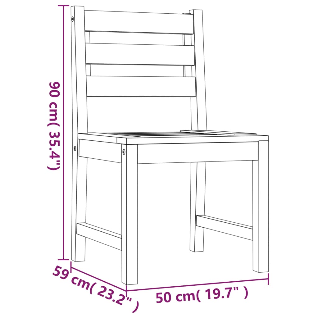 vidaXL 5 pcs conjunto de jantar p/ jardim madeira de teca maciça